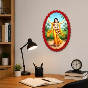 Lord Rama Wall Decorative Showpiece 6 X 8 Inch | 4 MM MDF Wooden Glossy Sublimation Print | Back Hook Wall Hanging | Home Temple & Living Room Decor (F57560) Lord Rama Wall Decorative Showpiece 6 X 8 Inch | 4 MM MDF Wooden Glossy Sublimation Print | Back Hook Wall Hanging | Home Temple & Living Room Decor (F57560)