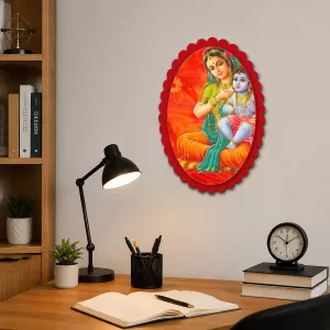 Shree Krishna Wall Decorative Showpiece 6 X 8 Inch | 4 MM MDF Wooden Glossy Sublimation Print | Back Hook Wall Hanging | Home Temple & Living Room Decor (F57567) Shree Krishna Wall Decorative Showpiece 6 X 8 Inch | 4 MM MDF Wooden Glossy Sublimation Print | Back Hook Wall Hanging | Home Temple & Living Room Decor (F57567)