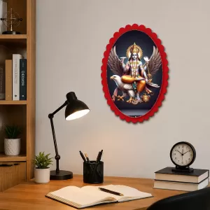 Lord Vishnu Wall Decorative Showpiece 6 X 8 Inch | 4 MM MDF Wooden Glossy Sublimation Print | Back Hook Wall Hanging | Home Temple & Living Room Decor (F57578) Lord Vishnu Wall Decorative Showpiece 6 X 8 Inch | 4 MM MDF Wooden Glossy Sublimation Print | Back Hook Wall Hanging | Home Temple & Living Room Decor (F57578)