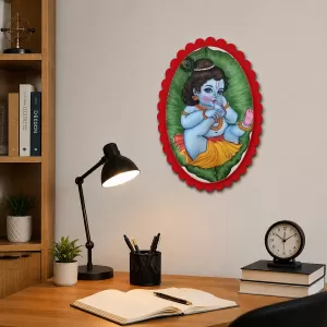 Lord Shree Krishna Wall Decorative Showpiece 6 X 8 Inch | 4 MM MDF Wooden Glossy Sublimation Print | Back Hook Wall Hanging | Home Temple & Living Room Decor (F57587) Lord Shree Krishna Wall Decorative Showpiece 6 X 8 Inch | 4 MM MDF Wooden Glossy Sublimation Print | Back Hook Wall Hanging | Home Temple & Living Room Decor (F57587)