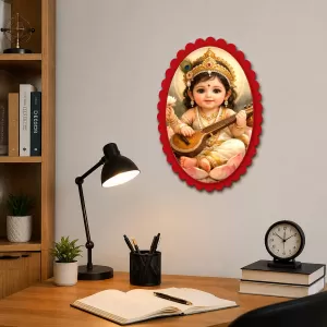 Krishna Wall Decorative Showpiece 6 X 8 Inch | 4 MM MDF Wooden Glossy Sublimation Print | Back Hook Wall Hanging | Home Temple & Living Room Decor (F57593) Krishna Wall Decorative Showpiece 6 X 8 Inch | 4 MM MDF Wooden Glossy Sublimation Print | Back Hook Wall Hanging | Home Temple & Living Room Decor (F57593)