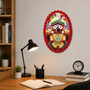 Lord Jagannath Wall Decorative Showpiece 6 X 8 Inch | 4 MM MDF Wooden Glossy Sublimation Print | Back Hook Wall Hanging | Home Temple & Living Room Decor (F57652) Lord Jagannath Wall Decorative Showpiece 6 X 8 Inch | 4 MM MDF Wooden Glossy Sublimation Print | Back Hook Wall Hanging | Home Temple & Living Room Decor (F57652)