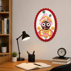 Lord Shree Krishna Wall Decorative Showpiece 6 X 8 Inch | 4 MM MDF Wooden Glossy Sublimation Print | Back Hook Wall Hanging | Home Temple & Living Room Decor (F57660) Lord Shree Krishna Wall Decorative Showpiece 6 X 8 Inch | 4 MM MDF Wooden Glossy Sublimation Print | Back Hook Wall Hanging | Home Temple & Living Room Decor (F57660)