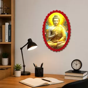 Gautama Buddha Wall Decorative Showpiece 6 X 8 Inch | 4 MM MDF Wooden Glossy Sublimation Print | Back Hook Wall Hanging | Home Temple & Living Room Decor (F57662) Gautama Buddha Wall Decorative Showpiece 6 X 8 Inch | 4 MM MDF Wooden Glossy Sublimation Print | Back Hook Wall Hanging | Home Temple & Living Room Decor (F57662)