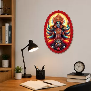 Goddess Kali Wall Decorative Showpiece 6 X 8 Inch | 4 MM MDF Wooden Glossy Sublimation Print | Back Hook Wall Hanging | Home Temple & Living Room Decor (F57692) Goddess Kali Wall Decorative Showpiece 6 X 8 Inch | 4 MM MDF Wooden Glossy Sublimation Print | Back Hook Wall Hanging | Home Temple & Living Room Decor (F57692)