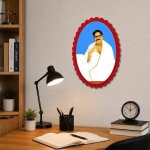 PoomaLord Ram Wall Decorative Showpiece 6 X 8 Inch | 4 MM MDF Wooden Glossy Sublimation Print | Back Hook Wall Hanging | Home Temple & Living Room Decor (F57746)
