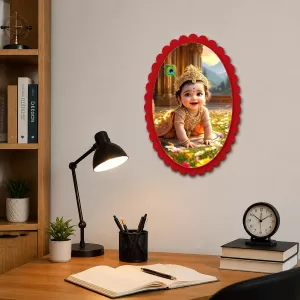 Lord Krishna Wall Decorative Showpiece 6 X 8 Inch | 4 MM MDF Wooden Glossy Sublimation Print | Back Hook Wall Hanging | Home Temple & Living Room Decor (F57765) Lord Krishna Wall Decorative Showpiece 6 X 8 Inch | 4 MM MDF Wooden Glossy Sublimation Print | Back Hook Wall Hanging | Home Temple & Living Room Decor (F57765)