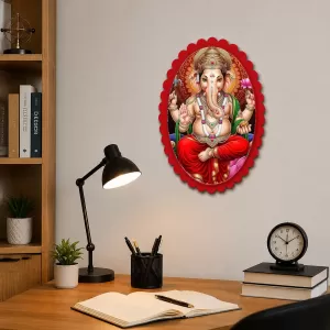 Lord Ganesha Wall Decorative Showpiece 6 X 8 Inch | 4 MM MDF Wooden Glossy Sublimation Print | Back Hook Wall Hanging | Home Temple & Living Room Decor (F57782) Lord Ganesha Wall Decorative Showpiece 6 X 8 Inch | 4 MM MDF Wooden Glossy Sublimation Print | Back Hook Wall Hanging | Home Temple & Living Room Decor (F57782)
