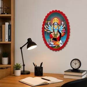 Goddess Kali Wall Decorative Showpiece 6 X 8 Inch | 4 MM MDF Wooden Glossy Sublimation Print | Back Hook Wall Hanging | Home Temple & Living Room Decor (F57792) Goddess Kali Wall Decorative Showpiece 6 X 8 Inch | 4 MM MDF Wooden Glossy Sublimation Print | Back Hook Wall Hanging | Home Temple & Living Room Decor (F57792)