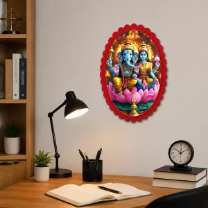 Lord Ganesha And Lord Ganesha Wall Decorative Showpiece 6 X 8 Inch | 4 MM MDF Wooden Glossy Sublimation Print | Back Hook Wall Hanging | Home Temple & Living Room Decor (F57834) Lord Ganesha And Lord Ganesha Wall Decorative Showpiece 6 X 8 Inch | 4 MM MDF Wooden Glossy Sublimation Print | Back Hook Wall Hanging | Home Temple & Living Room Decor (F57834)