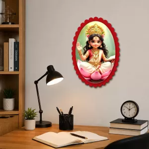 Saraswati Wall Decorative Showpiece 6 X 8 Inch | 4 MM MDF Wooden Glossy Sublimation Print | Back Hook Wall Hanging | Home Temple & Living Room Decor (F57893) Saraswati Wall Decorative Showpiece 6 X 8 Inch | 4 MM MDF Wooden Glossy Sublimation Print | Back Hook Wall Hanging | Home Temple & Living Room Decor (F57893)