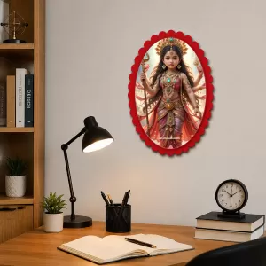 Durga Wall Decorative Showpiece 6 X 8 Inch | 4 MM MDF Wooden Glossy Sublimation Print | Back Hook Wall Hanging | Home Temple & Living Room Decor (F57909) Durga Wall Decorative Showpiece 6 X 8 Inch | 4 MM MDF Wooden Glossy Sublimation Print | Back Hook Wall Hanging | Home Temple & Living Room Decor (F57909)