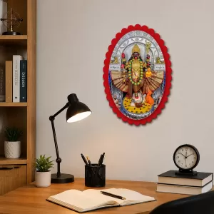 Goddess Kali Wall Decorative Showpiece 6 X 8 Inch | 4 MM MDF Wooden Glossy Sublimation Print | Back Hook Wall Hanging | Home Temple & Living Room Decor (F57922) Goddess Kali Wall Decorative Showpiece 6 X 8 Inch | 4 MM MDF Wooden Glossy Sublimation Print | Back Hook Wall Hanging | Home Temple & Living Room Decor (F57922)
