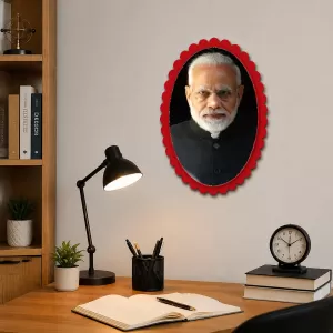 I Can See This Is A Photograph Of A Real Person Wearing Formal Attire Including A Black Nehru Jacket And Sunglasses, But I'm Not Able To Identify Who Specific Individuals Are Based On Their Appea Wall Decorative Showpiece 6 X 8 Inch | 4 MM M