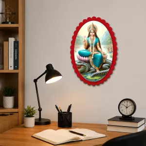 Lord Ganesha Wall Decorative Showpiece 6 X 8 Inch | 4 MM MDF Wooden Glossy Sublimation Print | Back Hook Wall Hanging | Home Temple & Living Room Decor (F57947) Lord Ganesha Wall Decorative Showpiece 6 X 8 Inch | 4 MM MDF Wooden Glossy Sublimation Print | Back Hook Wall Hanging | Home Temple & Living Room Decor (F57947)