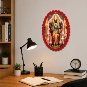 Tirupati Balaji Wall Decorative Showpiece 6 X 8 Inch | 4 MM MDF Wooden Glossy Sublimation Print | Back Hook Wall Hanging | Home Temple & Living Room Decor (F58022) Tirupati Balaji Wall Decorative Showpiece 6 X 8 Inch | 4 MM MDF Wooden Glossy Sublimation Print | Back Hook Wall Hanging | Home Temple & Living Room Decor (F58022)