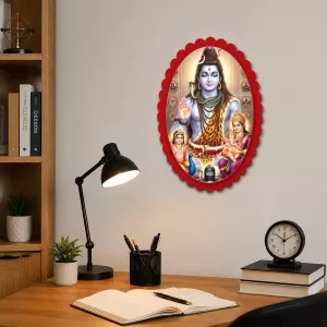 Shiva Wall Decorative Showpiece 6 X 8 Inch | 4 MM MDF Wooden Glossy Sublimation Print | Back Hook Wall Hanging | Home Temple & Living Room Decor (F58024) Shiva Wall Decorative Showpiece 6 X 8 Inch | 4 MM MDF Wooden Glossy Sublimation Print | Back Hook Wall Hanging | Home Temple & Living Room Decor (F58024)