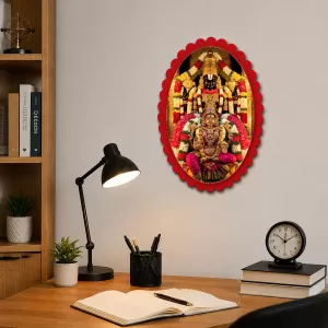 Venkateswara Wall Decorative Showpiece 6 X 8 Inch | 4 MM MDF Wooden Glossy Sublimation Print | Back Hook Wall Hanging | Home Temple & Living Room Decor (F58027) Venkateswara Wall Decorative Showpiece 6 X 8 Inch | 4 MM MDF Wooden Glossy Sublimation Print | Back Hook Wall Hanging | Home Temple & Living Room Decor (F58027)