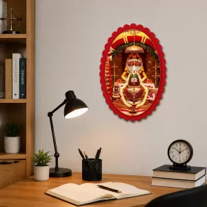 Meenakshi Wall Decorative Showpiece 6 X 8 Inch | 4 MM MDF Wooden Glossy Sublimation Print | Back Hook Wall Hanging | Home Temple & Living Room Decor (F58029) Meenakshi Wall Decorative Showpiece 6 X 8 Inch | 4 MM MDF Wooden Glossy Sublimation Print | Back Hook Wall Hanging | Home Temple & Living Room Decor (F58029)