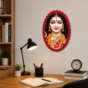 Goddess Durga Wall Decorative Showpiece 6 X 8 Inch | 4 MM MDF Wooden Glossy Sublimation Print | Back Hook Wall Hanging | Home Temple & Living Room Decor (F58057) Goddess Durga Wall Decorative Showpiece 6 X 8 Inch | 4 MM MDF Wooden Glossy Sublimation Print | Back Hook Wall Hanging | Home Temple & Living Room Decor (F58057)