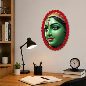 Goddess Kali Wall Decorative Showpiece 6 X 8 Inch | 4 MM MDF Wooden Glossy Sublimation Print | Back Hook Wall Hanging | Home Temple & Living Room Decor (F58067) Goddess Kali Wall Decorative Showpiece 6 X 8 Inch | 4 MM MDF Wooden Glossy Sublimation Print | Back Hook Wall Hanging | Home Temple & Living Room Decor (F58067)