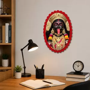 Kali Wall Decorative Showpiece 6 X 8 Inch | 4 MM MDF Wooden Glossy Sublimation Print | Back Hook Wall Hanging | Home Temple & Living Room Decor (F58073) Kali Wall Decorative Showpiece 6 X 8 Inch | 4 MM MDF Wooden Glossy Sublimation Print | Back Hook Wall Hanging | Home Temple & Living Room Decor (F58073)