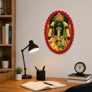 Lakshmi Wall Decorative Showpiece 6 X 8 Inch | 4 MM MDF Wooden Glossy Sublimation Print | Back Hook Wall Hanging | Home Temple & Living Room Decor (F58075) Lakshmi Wall Decorative Showpiece 6 X 8 Inch | 4 MM MDF Wooden Glossy Sublimation Print | Back Hook Wall Hanging | Home Temple & Living Room Decor (F58075)