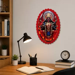 Kali Wall Decorative Showpiece 6 X 8 Inch | 4 MM MDF Wooden Glossy Sublimation Print | Back Hook Wall Hanging | Home Temple & Living Room Decor (F58079) Kali Wall Decorative Showpiece 6 X 8 Inch | 4 MM MDF Wooden Glossy Sublimation Print | Back Hook Wall Hanging | Home Temple & Living Room Decor (F58079)