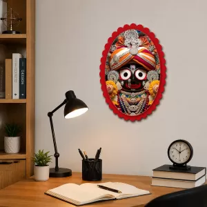 Lord Jagannatha Wall Decorative Showpiece 6 X 8 Inch | 4 MM MDF Wooden Glossy Sublimation Print | Back Hook Wall Hanging | Home Temple & Living Room Decor (F58087) Lord Jagannatha Wall Decorative Showpiece 6 X 8 Inch | 4 MM MDF Wooden Glossy Sublimation Print | Back Hook Wall Hanging | Home Temple & Living Room Decor (F58087)