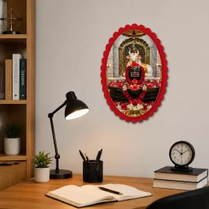 Lord Ganesha Wall Decorative Showpiece 6 X 8 Inch | 4 MM MDF Wooden Glossy Sublimation Print | Back Hook Wall Hanging | Home Temple & Living Room Decor (F58118) Lord Ganesha Wall Decorative Showpiece 6 X 8 Inch | 4 MM MDF Wooden Glossy Sublimation Print | Back Hook Wall Hanging | Home Temple & Living Room Decor (F58118)
