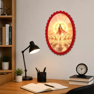 Surya Wall Decorative Showpiece 6 X 8 Inch | 4 MM MDF Wooden Glossy Sublimation Print | Back Hook Wall Hanging | Home Temple & Living Room Decor (F58122) Surya Wall Decorative Showpiece 6 X 8 Inch | 4 MM MDF Wooden Glossy Sublimation Print | Back Hook Wall Hanging | Home Temple & Living Room Decor (F58122)