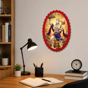 Hanuman Wall Decorative Showpiece 6 X 8 Inch | 4 MM MDF Wooden Glossy Sublimation Print | Back Hook Wall Hanging | Home Temple & Living Room Decor (F58152) Hanuman Wall Decorative Showpiece 6 X 8 Inch | 4 MM MDF Wooden Glossy Sublimation Print | Back Hook Wall Hanging | Home Temple & Living Room Decor (F58152)