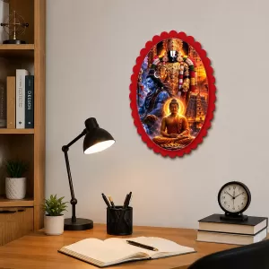 Shiva Wall Decorative Showpiece 6 X 8 Inch | 4 MM MDF Wooden Glossy Sublimation Print | Back Hook Wall Hanging | Home Temple & Living Room Decor (F58172) Shiva Wall Decorative Showpiece 6 X 8 Inch | 4 MM MDF Wooden Glossy Sublimation Print | Back Hook Wall Hanging | Home Temple & Living Room Decor (F58172)
