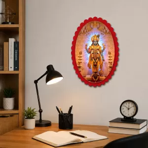 Vishnu Wall Decorative Showpiece 6 X 8 Inch | 4 MM MDF Wooden Glossy Sublimation Print | Back Hook Wall Hanging | Home Temple & Living Room Decor (F58173) Vishnu Wall Decorative Showpiece 6 X 8 Inch | 4 MM MDF Wooden Glossy Sublimation Print | Back Hook Wall Hanging | Home Temple & Living Room Decor (F58173)