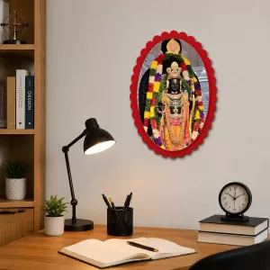 Ram Lalla Wall Decorative Showpiece 6 X 8 Inch | 4 MM MDF Wooden Glossy Sublimation Print | Back Hook Wall Hanging | Home Temple & Living Room Decor (F58177) Ram Lalla Wall Decorative Showpiece 6 X 8 Inch | 4 MM MDF Wooden Glossy Sublimation Print | Back Hook Wall Hanging | Home Temple & Living Room Decor (F58177)
