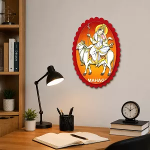 Maa Mahagauri Wall Decorative Showpiece 6 X 8 Inch | 4 MM MDF Wooden Glossy Sublimation Print | Back Hook Wall Hanging | Home Temple & Living Room Decor (F58183) Maa Mahagauri Wall Decorative Showpiece 6 X 8 Inch | 4 MM MDF Wooden Glossy Sublimation Print | Back Hook Wall Hanging | Home Temple & Living Room Decor (F58183)