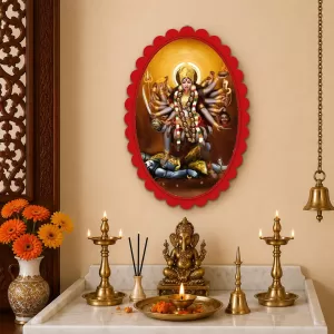 Ma Goddess Kali Wall Decorative Showpiece 6 X 8 Inch | 4 MM MDF Wooden Glossy Sublimation Print | Back Hook Wall Hanging | Home Temple & Living Room Decor (F56949) Ma Goddess Kali Wall Decorative Showpiece 6 X 8 Inch | 4 MM MDF Wooden Glossy Sublimation Print | Back Hook Wall Hanging | Home Temple & Living Room Decor (F56949)