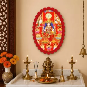 Lord Ganesha Wall Decorative Showpiece 6 X 8 Inch | 4 MM MDF Wooden Glossy Sublimation Print | Back Hook Wall Hanging | Home Temple & Living Room Decor (F56961) Lord Ganesha Wall Decorative Showpiece 6 X 8 Inch | 4 MM MDF Wooden Glossy Sublimation Print | Back Hook Wall Hanging | Home Temple & Living Room Decor (F56961)