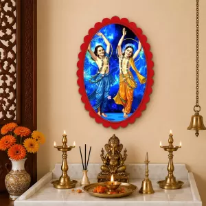 Shree Krishna And BalaLord Lord Rama Wall Decorative Showpiece 6 X 8 Inch | 4 MM MDF Wooden Glossy Sublimation Print | Back Hook Wall Hanging | Home Temple & Living Room Decor (F56994) Shree Krishna And BalaLord Lord Rama Wall Decorative Showpiece 6 X 8 Inch | 4 MM MDF Wooden Glossy Sublimation Print | Back Hook Wall Hanging | Home Temple & Living Room Decor (F56994)