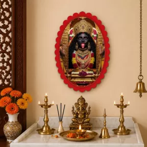 Kali Wall Decorative Showpiece 6 X 8 Inch | 4 MM MDF Wooden Glossy Sublimation Print | Back Hook Wall Hanging | Home Temple & Living Room Decor (F57030) Kali Wall Decorative Showpiece 6 X 8 Inch | 4 MM MDF Wooden Glossy Sublimation Print | Back Hook Wall Hanging | Home Temple & Living Room Decor (F57030)