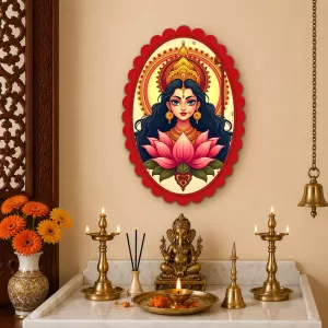 Durga Wall Decorative Showpiece 6 X 8 Inch | 4 MM MDF Wooden Glossy Sublimation Print | Back Hook Wall Hanging | Home Temple & Living Room Decor (F57049) Durga Wall Decorative Showpiece 6 X 8 Inch | 4 MM MDF Wooden Glossy Sublimation Print | Back Hook Wall Hanging | Home Temple & Living Room Decor (F57049)