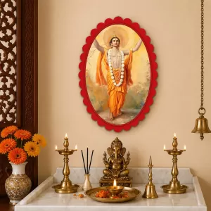 Shree Krishna Wall Decorative Showpiece 6 X 8 Inch | 4 MM MDF Wooden Glossy Sublimation Print | Back Hook Wall Hanging | Home Temple & Living Room Decor (F57056) Shree Krishna Wall Decorative Showpiece 6 X 8 Inch | 4 MM MDF Wooden Glossy Sublimation Print | Back Hook Wall Hanging | Home Temple & Living Room Decor (F57056)