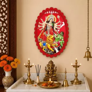 Goddess Kali Wall Decorative Showpiece 6 X 8 Inch | 4 MM MDF Wooden Glossy Sublimation Print | Back Hook Wall Hanging | Home Temple & Living Room Decor (F57097) Goddess Kali Wall Decorative Showpiece 6 X 8 Inch | 4 MM MDF Wooden Glossy Sublimation Print | Back Hook Wall Hanging | Home Temple & Living Room Decor (F57097)