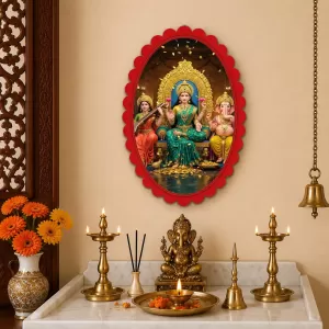Lord Ganesha Wall Decorative Showpiece 6 X 8 Inch | 4 MM MDF Wooden Glossy Sublimation Print | Back Hook Wall Hanging | Home Temple & Living Room Decor (F57116) Lord Ganesha Wall Decorative Showpiece 6 X 8 Inch | 4 MM MDF Wooden Glossy Sublimation Print | Back Hook Wall Hanging | Home Temple & Living Room Decor (F57116)