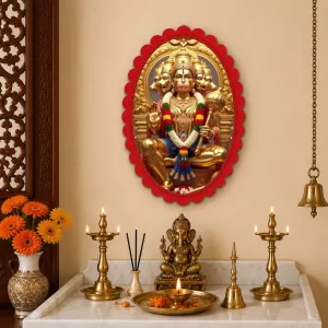 Hanuman Wall Decorative Showpiece 6 X 8 Inch | 4 MM MDF Wooden Glossy Sublimation Print | Back Hook Wall Hanging | Home Temple & Living Room Decor (F57275) Hanuman Wall Decorative Showpiece 6 X 8 Inch | 4 MM MDF Wooden Glossy Sublimation Print | Back Hook Wall Hanging | Home Temple & Living Room Decor (F57275)