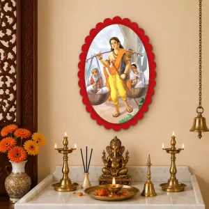 Bhima Wall Decorative Showpiece 6 X 8 Inch | 4 MM MDF Wooden Glossy Sublimation Print | Back Hook Wall Hanging | Home Temple & Living Room Decor (F57334) Bhima Wall Decorative Showpiece 6 X 8 Inch | 4 MM MDF Wooden Glossy Sublimation Print | Back Hook Wall Hanging | Home Temple & Living Room Decor (F57334)