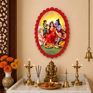 Radha Krishna Wall Decorative Showpiece 6 X 8 Inch | 4 MM MDF Wooden Glossy Sublimation Print | Back Hook Wall Hanging | Home Temple & Living Room Decor (F57346) Radha Krishna Wall Decorative Showpiece 6 X 8 Inch | 4 MM MDF Wooden Glossy Sublimation Print | Back Hook Wall Hanging | Home Temple & Living Room Decor (F57346)