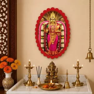 Lakshmi Wall Decorative Showpiece 6 X 8 Inch | 4 MM MDF Wooden Glossy Sublimation Print | Back Hook Wall Hanging | Home Temple & Living Room Decor (F57360) Lakshmi Wall Decorative Showpiece 6 X 8 Inch | 4 MM MDF Wooden Glossy Sublimation Print | Back Hook Wall Hanging | Home Temple & Living Room Decor (F57360)