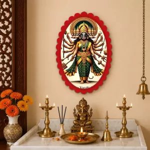 Maha Varahi Anman Wall Decorative Showpiece 6 X 8 Inch | 4 MM MDF Wooden Glossy Sublimation Print | Back Hook Wall Hanging | Home Temple & Living Room Decor (F57378) Maha Varahi Anman Wall Decorative Showpiece 6 X 8 Inch | 4 MM MDF Wooden Glossy Sublimation Print | Back Hook Wall Hanging | Home Temple & Living Room Decor (F57378)