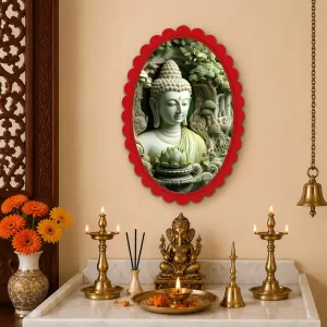 Gautama Buddha Wall Decorative Showpiece 6 X 8 Inch | 4 MM MDF Wooden Glossy Sublimation Print | Back Hook Wall Hanging | Home Temple & Living Room Decor (F57438) Gautama Buddha Wall Decorative Showpiece 6 X 8 Inch | 4 MM MDF Wooden Glossy Sublimation Print | Back Hook Wall Hanging | Home Temple & Living Room Decor (F57438)